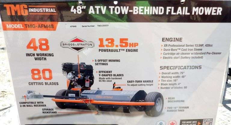 E-492 TMG ATV Flail Mower