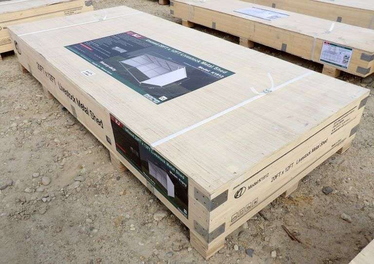 E-471 Livestock Metal Shed 20' x 12'