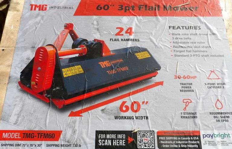 E-504 TMG 3-Point Flail Mower