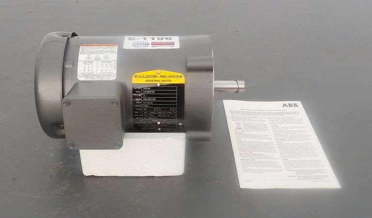 E-1196  Unused Baldor 1/2 HP Motor
