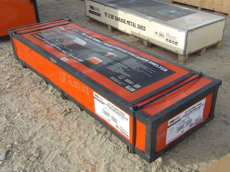 E-522 TMG Single Truss Storage Container Shelter