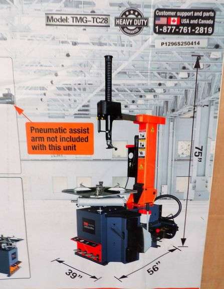 E-541 TMG Tilt Back Tire Changer / Bead Breaker