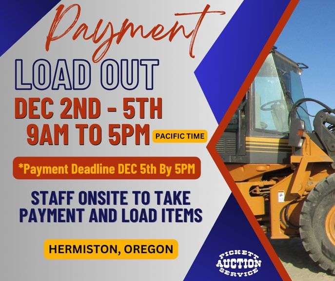 Hermiston OREGON LIMITED LOAD OUT DAYS & TIMES