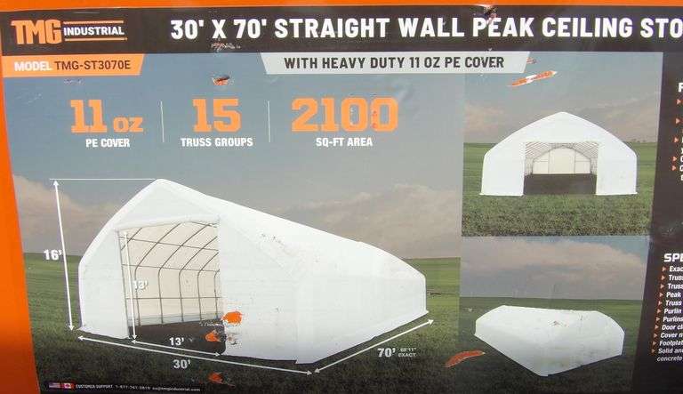 E-532 TMG Straight Wall Storage Shelter