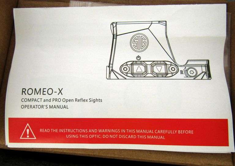 E-938 Sig Romeo - X Scope