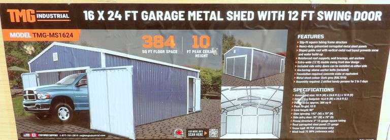 E-516 TMG Metal Shed