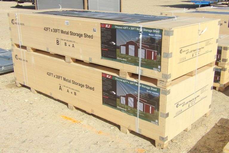 E-482 Metal Storage Shed 42' x 30'