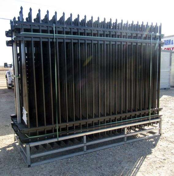 E-971 Unused Galvanized Steel Fencing