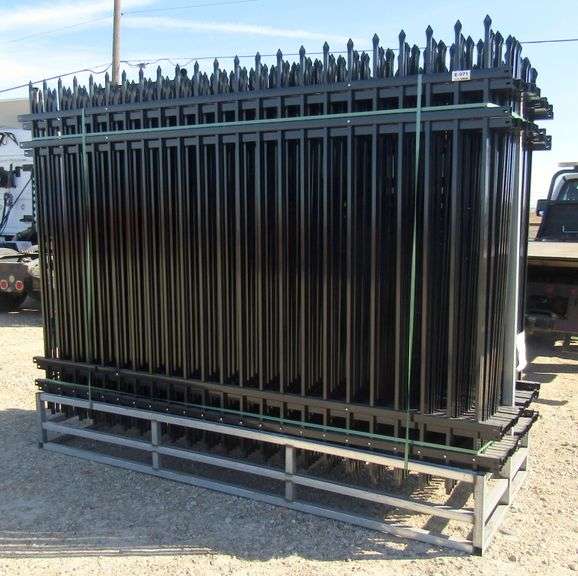 E-971 Unused Galvanized Steel Fencing