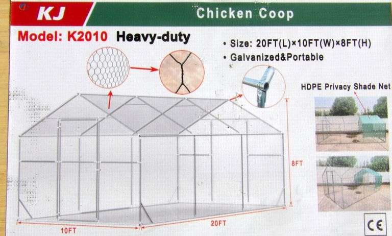 E-467 Chicken Coop 20' x 10'