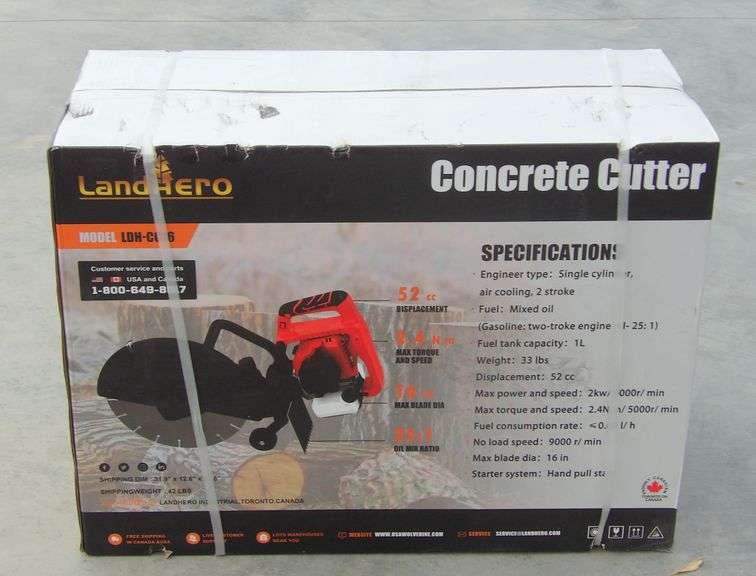 E-343 Land Hero Concrete Cutter