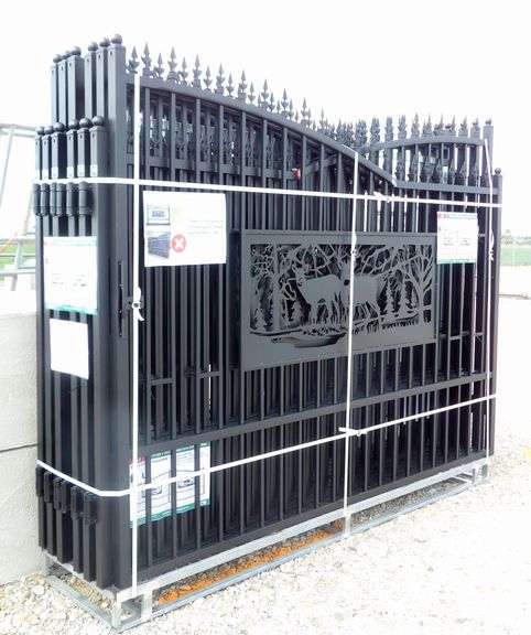 E-459 One Set Metal Driveway Gates