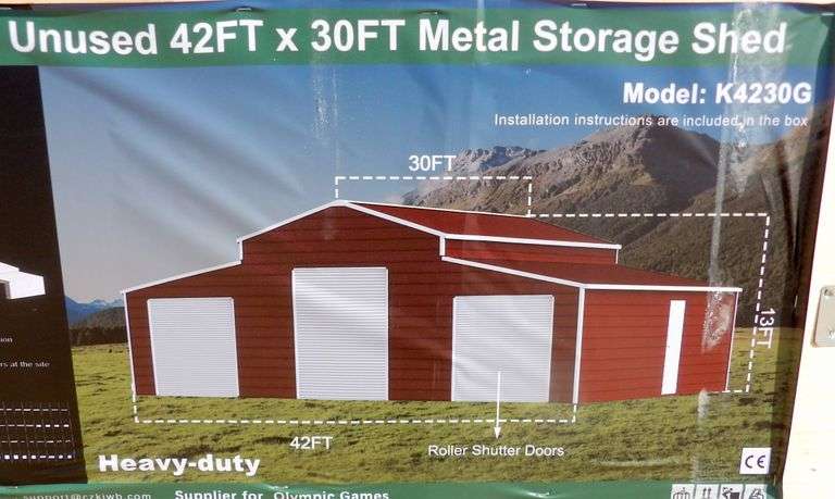 E-482 Metal Storage Shed 42' x 30'