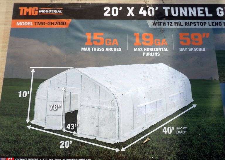 E-537 TMG Tunnel Greenhouse