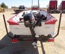 E-703  14' Aluminum Boat + Trailer