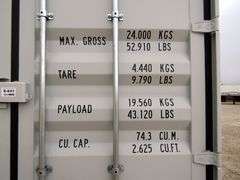 E-641 One Trip 40' Storage Container