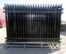 E-971 Unused Galvanized Steel Fencing