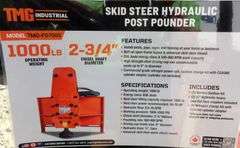 E-501 TMG Skid Steer Post Pounder