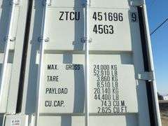 E-335 One Trip 40' Storage Container