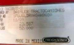 E-707 2010 Freightliner Cascadia Truck Tractor