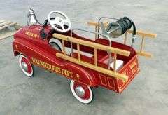 E-1121  Limited Edition Pedal Fire Truck