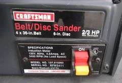 E-1227 Craftsman Disc/Belt Sander