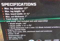 E-531 TMG Portable Sawmill