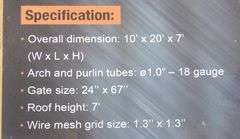 E-524 TMG Wire Mesh Chicken Run