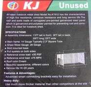 E-465 Livestock Metal Shed 20' x 12'