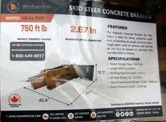 E-184 Wolverine Skid Steer Concrete Breaker