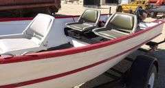 E-703  14' Aluminum Boat + Trailer