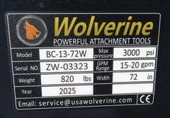 E-236  Unused Wolverine Skid Steer Brush Cutter