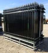 E-972 Unused Galvanized Steel Fencing