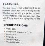 E-228 Wolverine Skid Steer Tiller