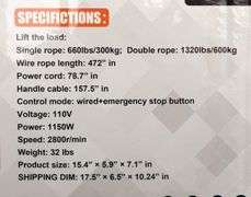 E-363 Land Honor Electric Hoist