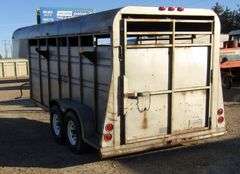 E-1058  1990 NWST Stock Trailer