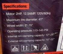 E-542 TMG Semi Automatic Tire Changer