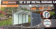 E-518 TMG Metal Garage Carport Shed