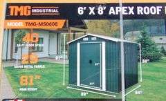 E-533 TMG Apex Roof Metal Shed