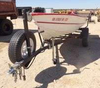 E-703  14' Aluminum Boat + Trailer