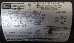E-211 Craftsman 12" Wood Lathe