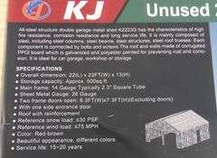 E-468 Double Garage Shed 23' x 22