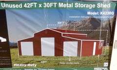 E-482 Metal Storage Shed 42' x 30'