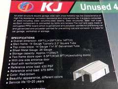 E-479 Double Garage Steel Barn Shed 45' x 25'