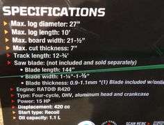 E-530 TMG Portable Sawmill