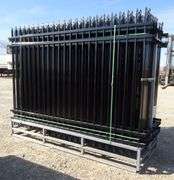 E-971 Unused Galvanized Steel Fencing