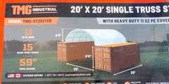 E-522 TMG Single Truss Storage Container Shelter