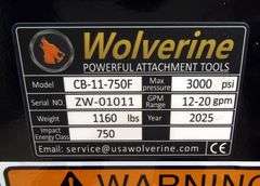 E-184 Wolverine Skid Steer Concrete Breaker