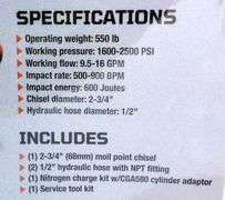E-506 TMG Hydraulic Breaker