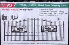 E-454 One Set Metal Driveway Gates